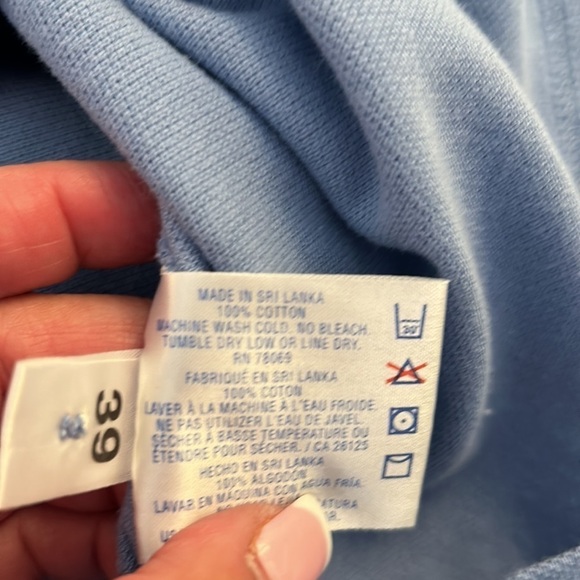 Ashworth Academia Blue Sleeveless Polo Golf Shirt Size Small - Picture 7 of 7